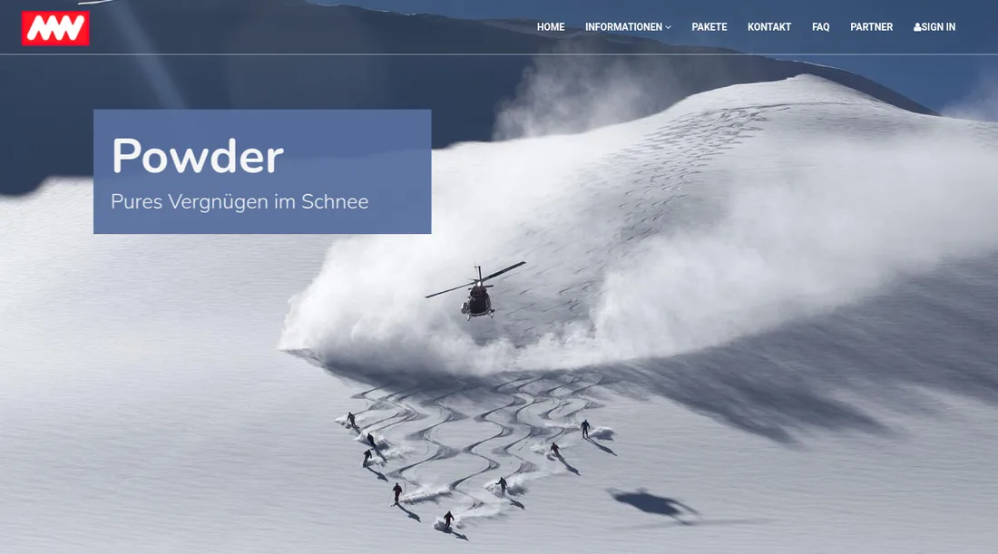 Helikopter-Skiing